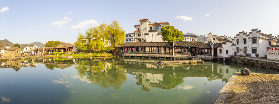 杭州龙门古镇全景