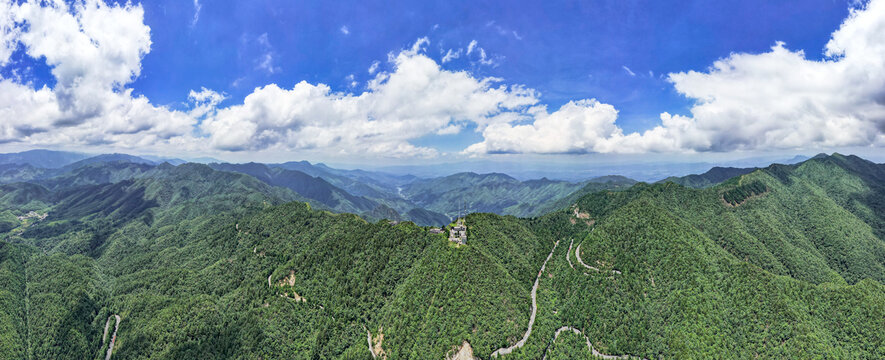 大自然壮丽河山井冈山航拍全景图