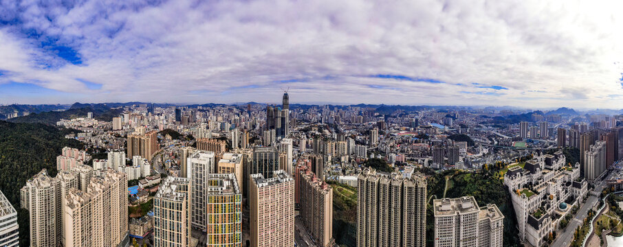 贵州贵阳城市风光全景图