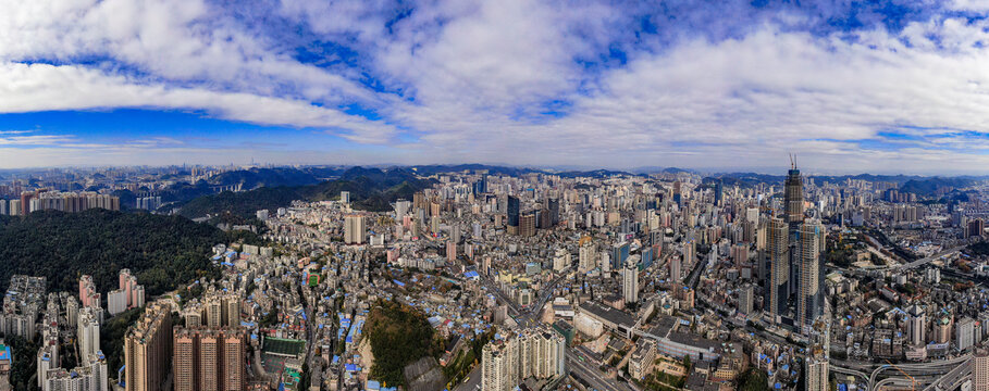 贵州贵阳城市风光全景图