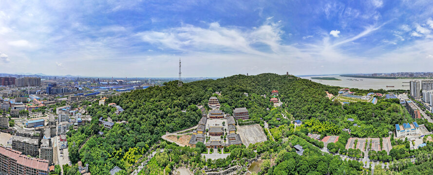 湖北鄂州西山景区全景图