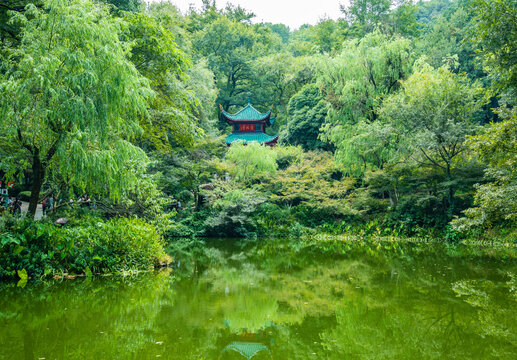 湖南长沙岳麓山景区爱晚亭