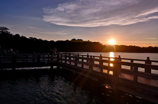 惠州西湖夕阳