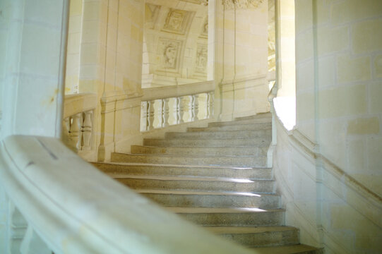 香波堡达芬奇设计的楼梯