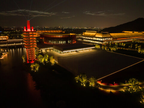 宁波国际会议中心夜景