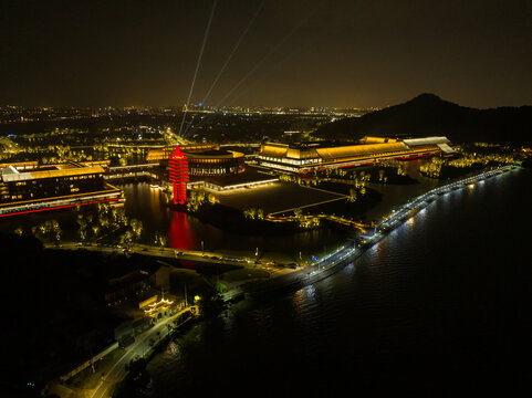 宁波国际会议中心夜景