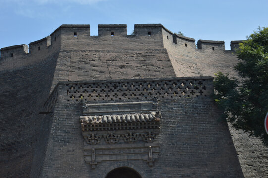 山西平遥古城街景大院建筑