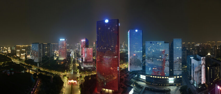 南海桂城夜景全景