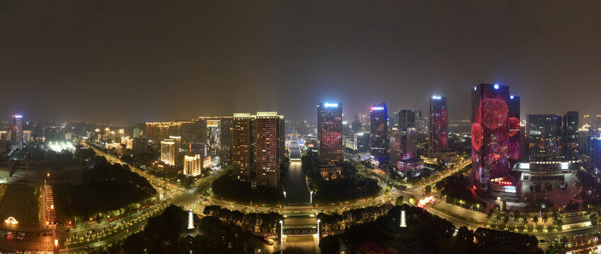 南海桂城夜景全景