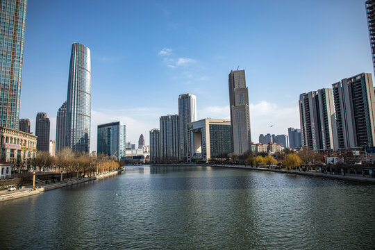 天津海河风景