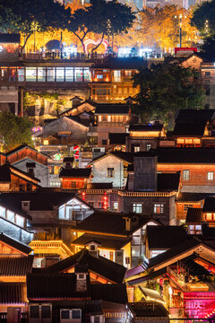 重庆十八梯传统风貌区夜景