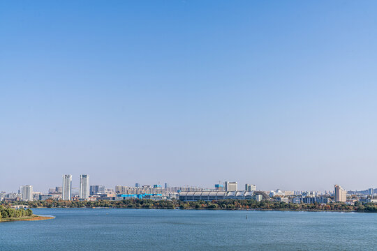 南京玄武湖秋天风景