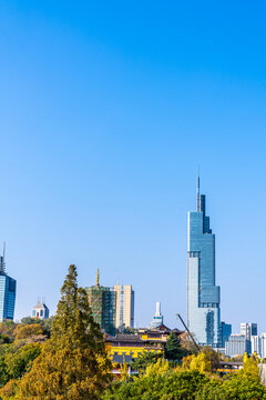 南京秋日建筑风景