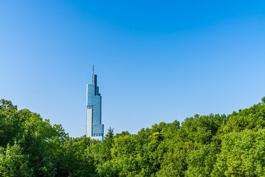 南京秋日建筑风景