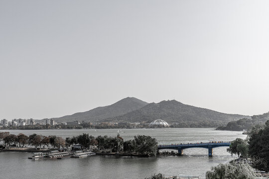 南京玄武湖秋天风景