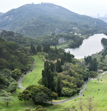 上李水库全景图