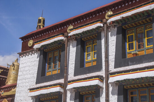 藏式建筑窗户