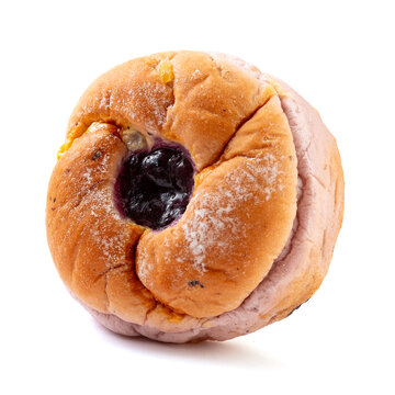 蓝莓果酱软欧面包