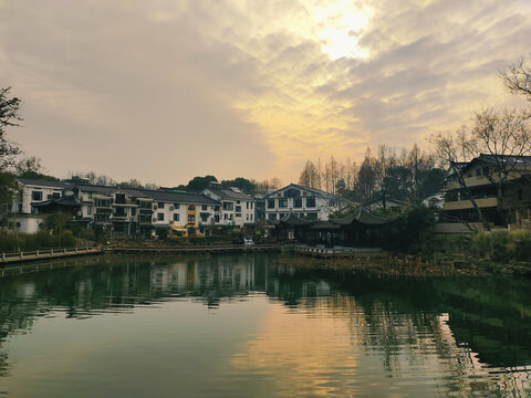 杭州旅拍湖泊风景