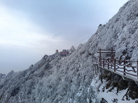 君山雪景