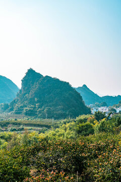 广西桂林恭城马头山喀斯特地貌