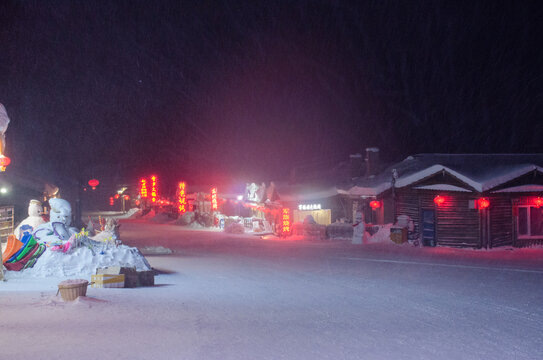 东北雪乡夜景