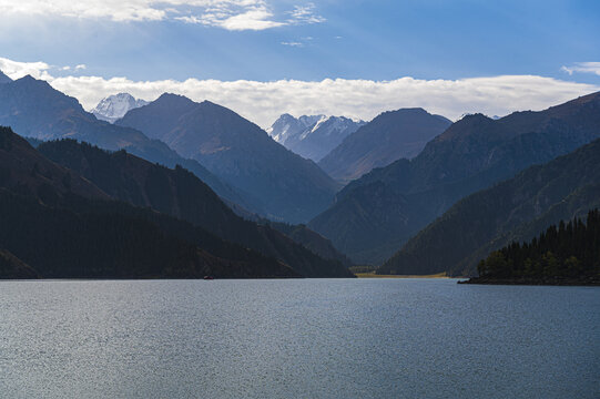 新彊天山天池风光