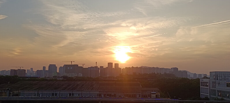 深圳落日