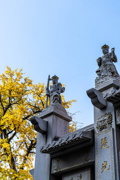 南京毗卢寺秋天风景