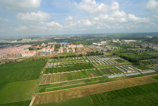 航拍大众新城小区