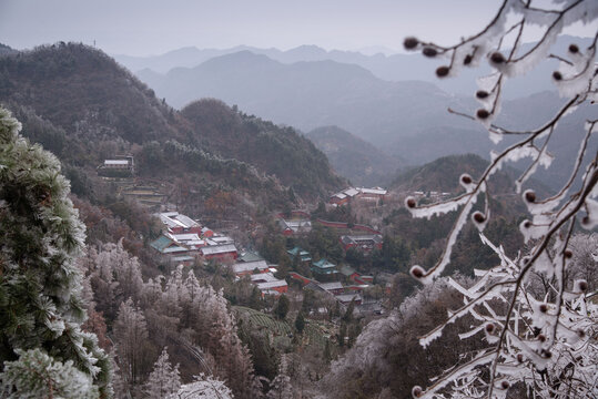 武当山紫霄宫雪景