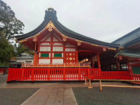 日本京都伏见稻荷大社建筑