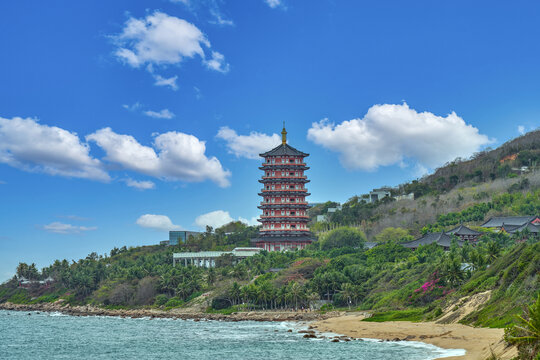 三亚南山寺塔