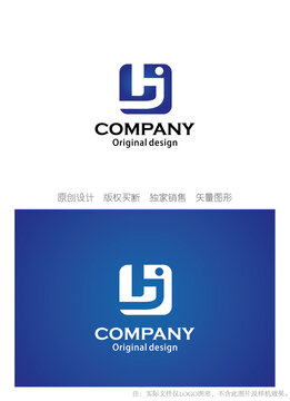 HJ字母logo设计