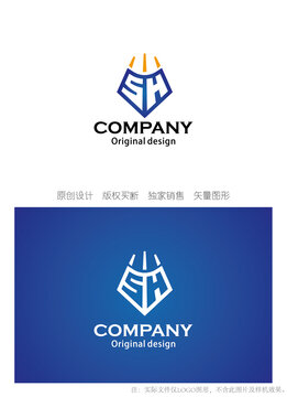 SH字母logo