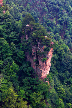 张家界武陵源天子山险峻山峰