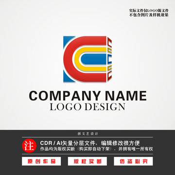 C字母LOGO书店标志