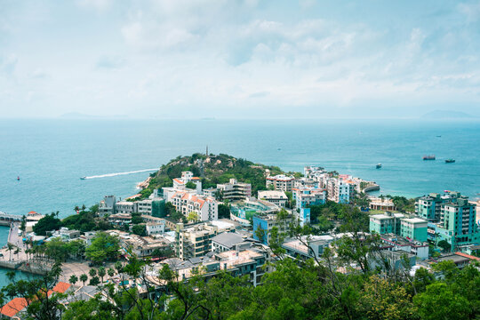 广东珠海外伶仃岛海岛建筑