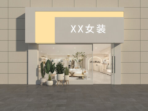 女装店门头效果图