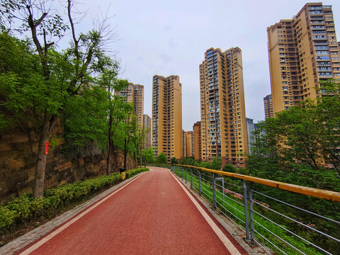 富顺北湖公园步道