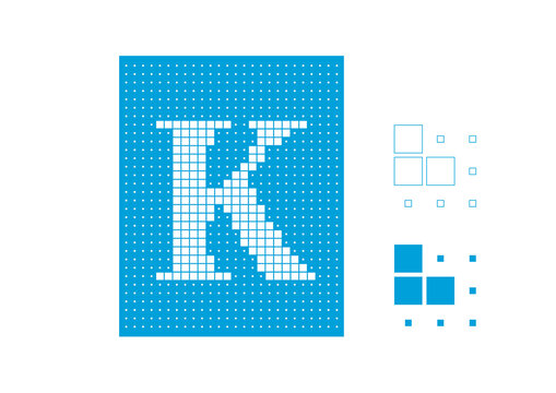 K大小方块镂空图