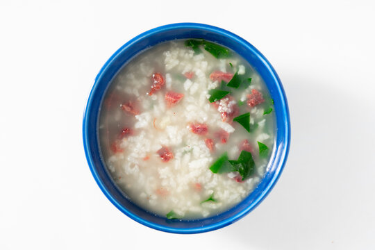 菠菜牛肉粥