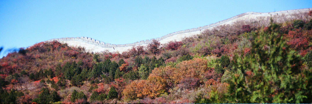 北京八达岭长城秋景