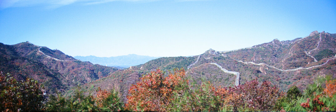 北京八达岭长城秋景