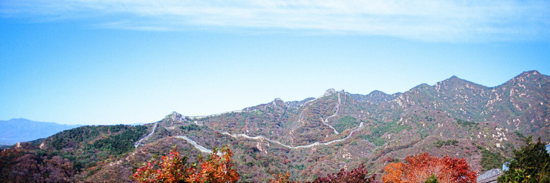 北京八达岭长城秋景