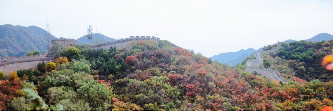 北京八达岭长城秋景