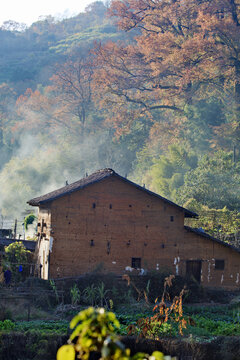 山村秋色