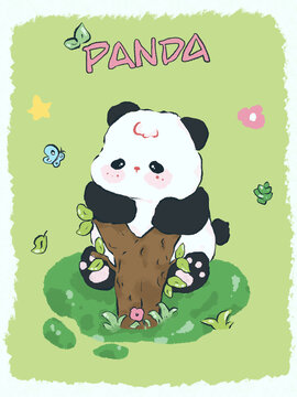 树桩熊猫