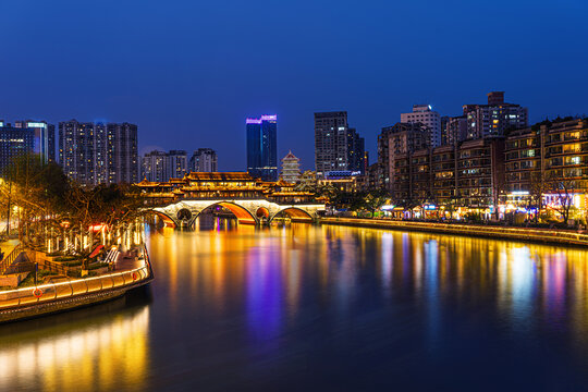 成都安顺廊桥夜景