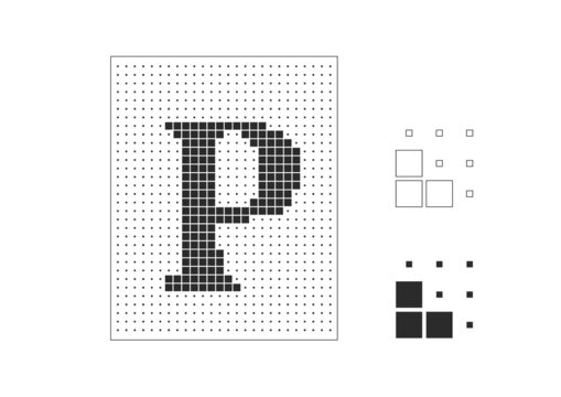 字母P方块冲孔